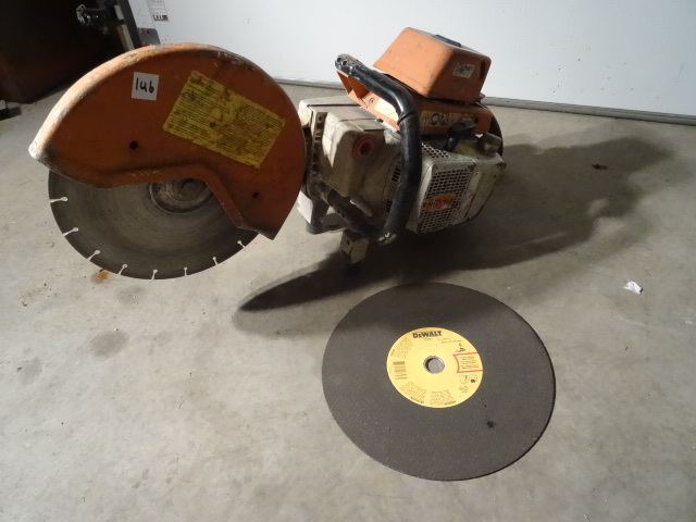 lot 146 image: 14 Stihl 2 cycle gas cut off saw. ...