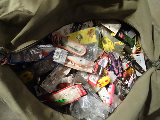 lot 167 image: Propane heater. Duffel bag with lot...