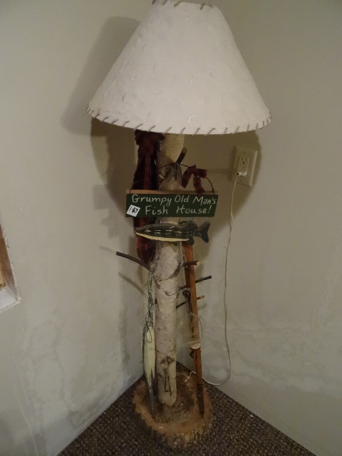 lot 187 image: Decorative floor lamp made out of a...