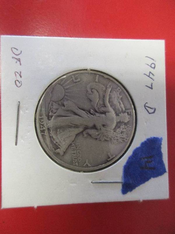 WALKING LIBERTY HALF DOLLAR 1947D