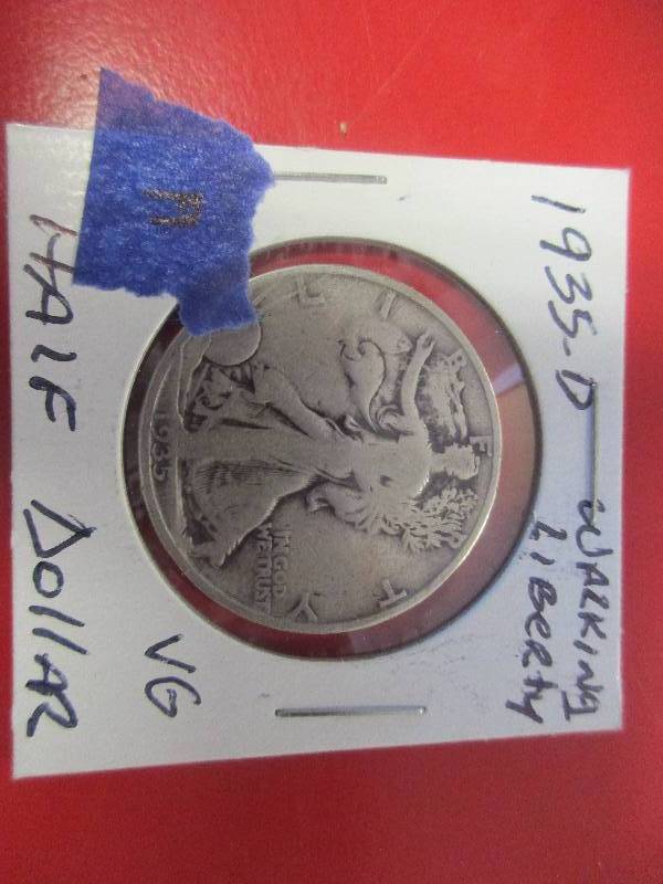 WALKING LIBERTY HALF DOLLAR 1935D