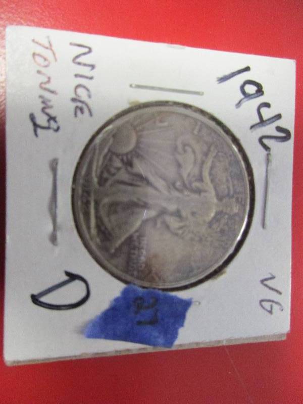 WALKING LIBERTY HALF DOLLAR 1942