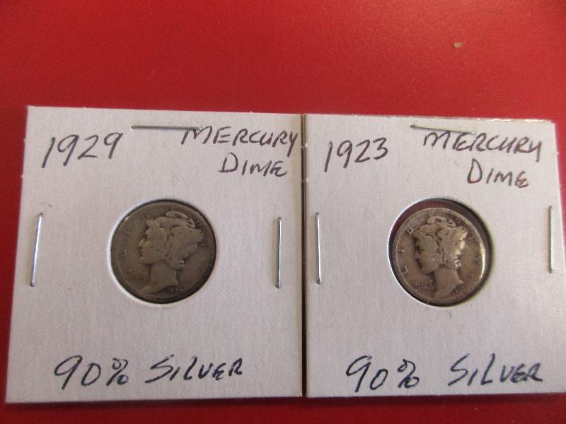 MERCURY DIMES 1929 AND 1923