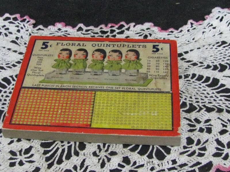 Quintuplets Punch Board