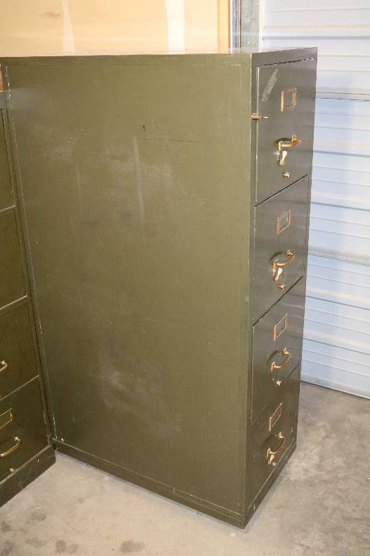 Vintage Shaw Walker Fire Resistant File Cabinet