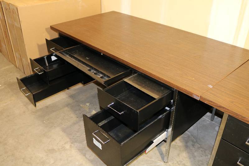 Large Metal Desk