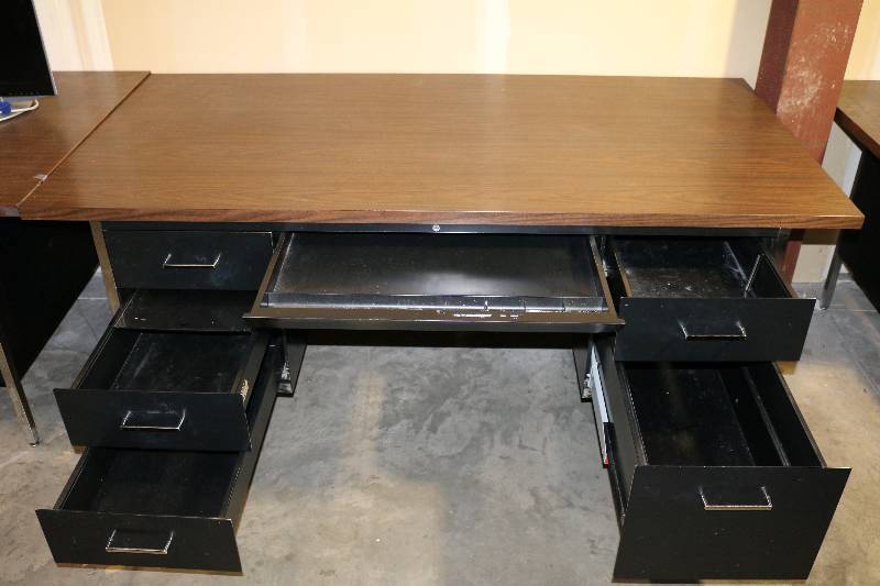 Large Metal Desk