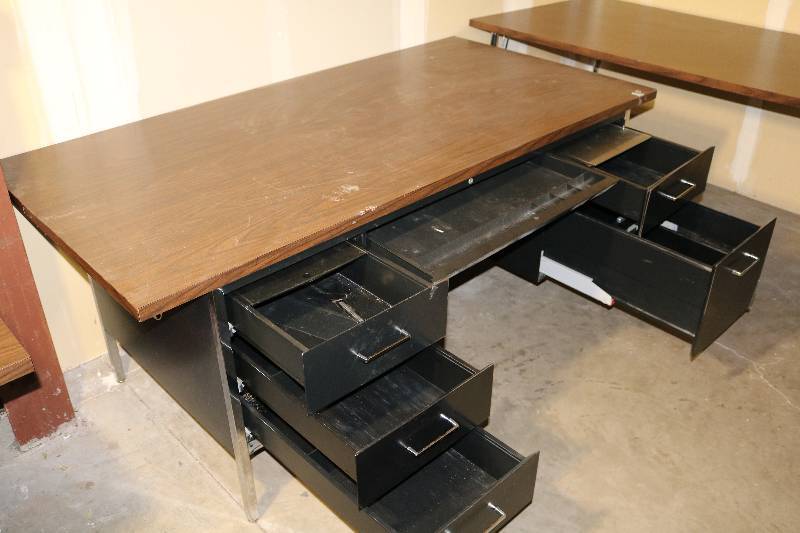 Large Metal Desk