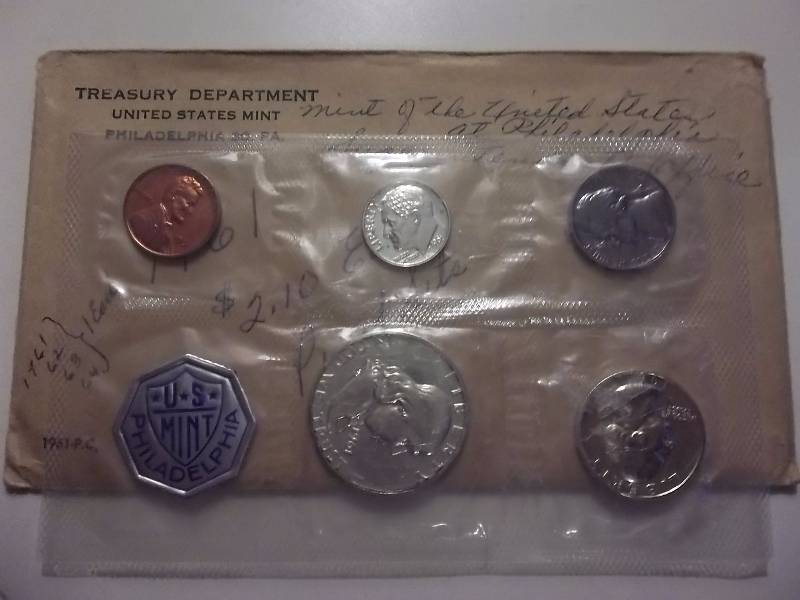 1961 US Proof Set In Original Packaging & Mailing Envelope