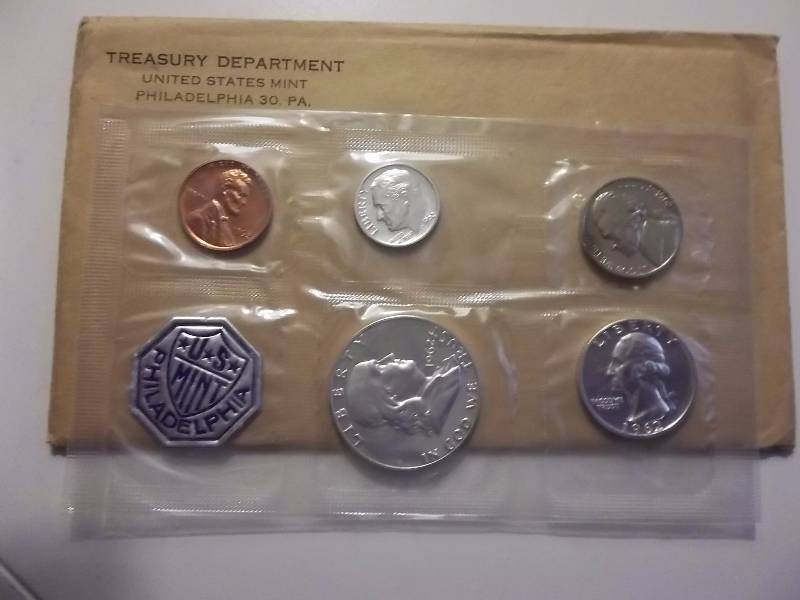 1962 US Proof Set In Original Packaging & Mailing Envelope