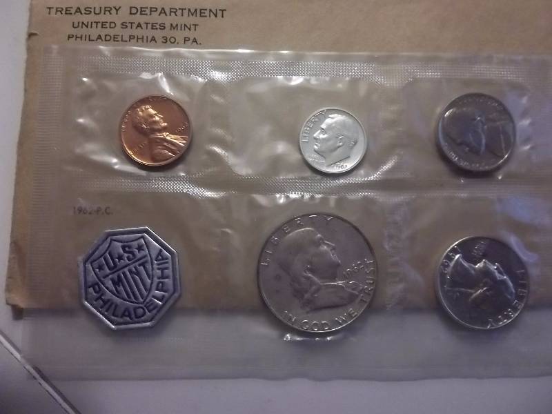 1962 US Proof Set In Original Packaging & Mailing Envelope