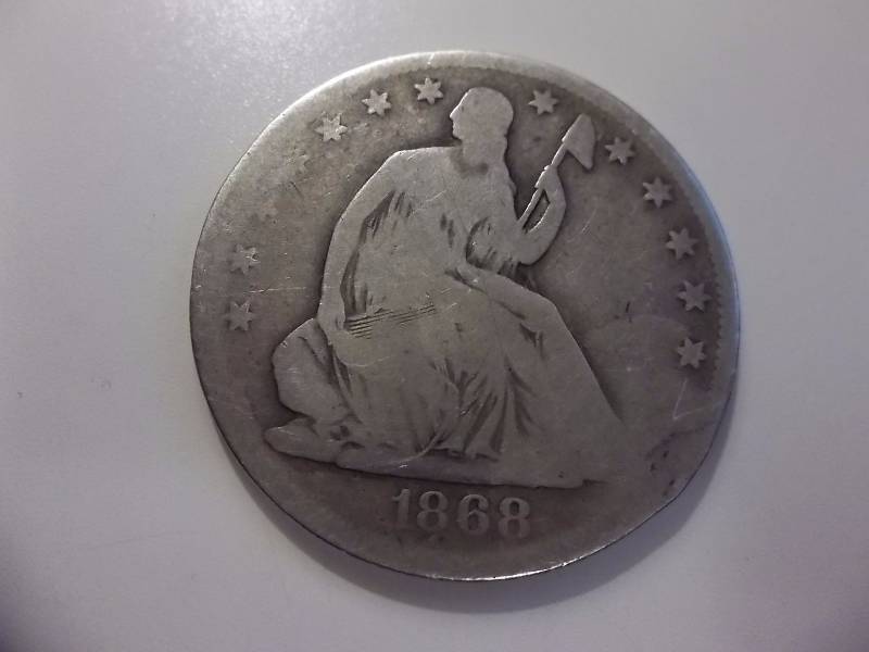1868 S Seated Liberty Half Dollar1868 S Seated Liberty Half Dollar