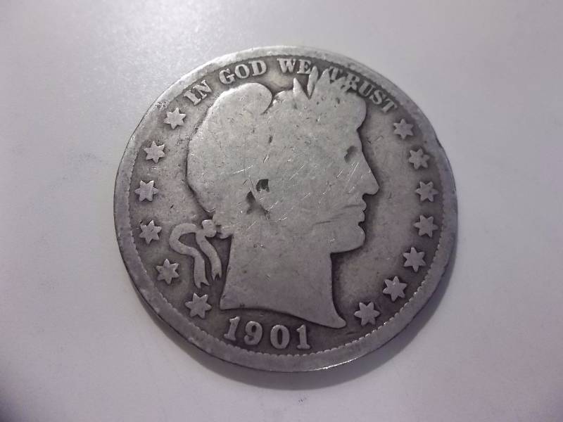 1901 S Barber Half Dollar