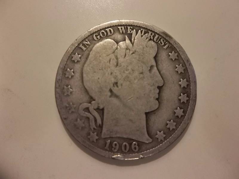 1906 D Barber Half Dollar
