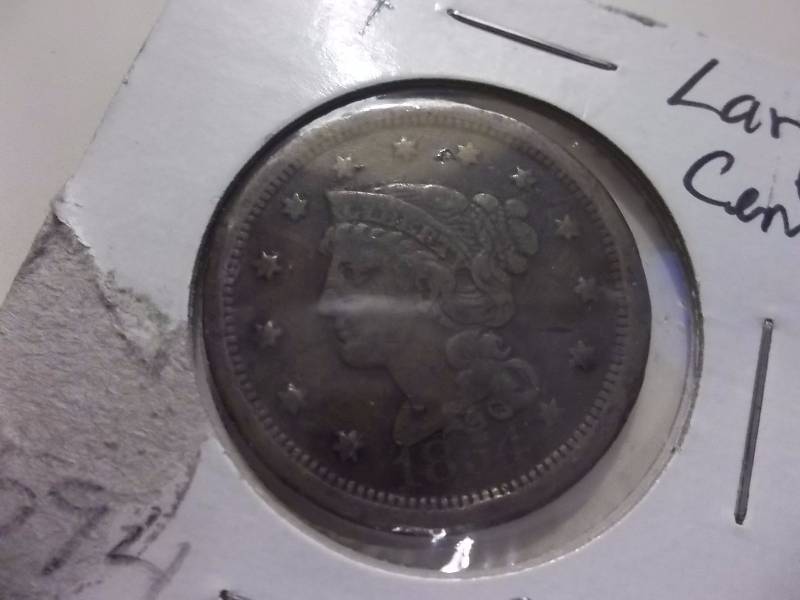1854 Large Cent VF-XF ($40-$55 Grey Sheets Value)