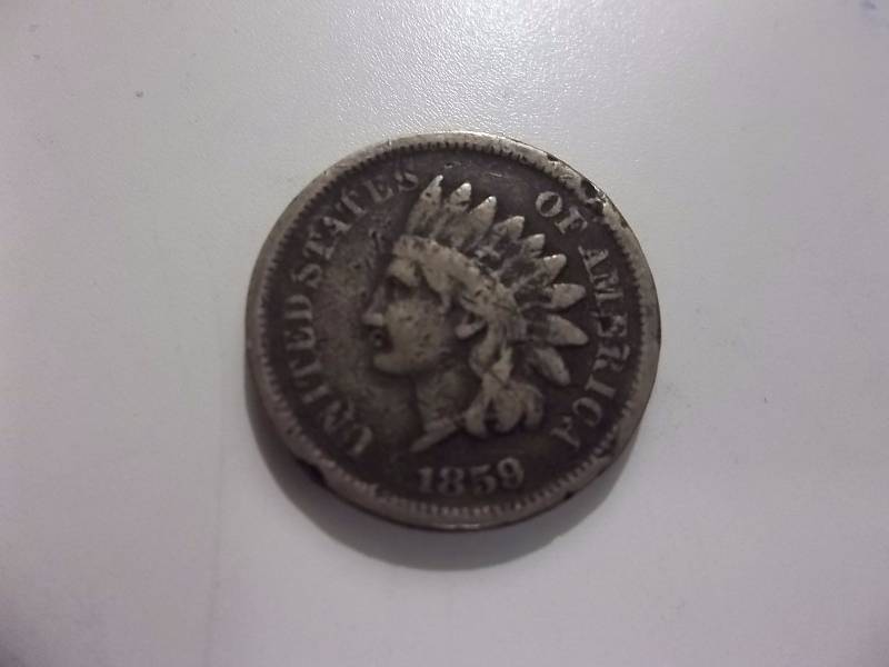 1859 Indian Head Cent Bronze Higher Grade