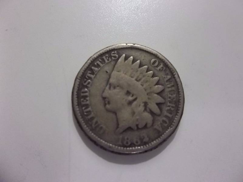 1862 Indian Head Bronze Cent