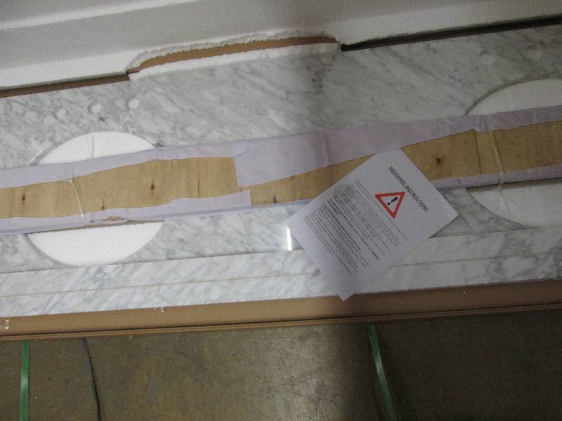 carrara granite counter top 72 l x...