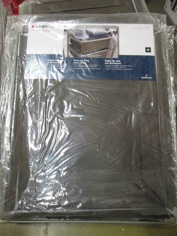 3 closetmaid fabric drawer with fra...