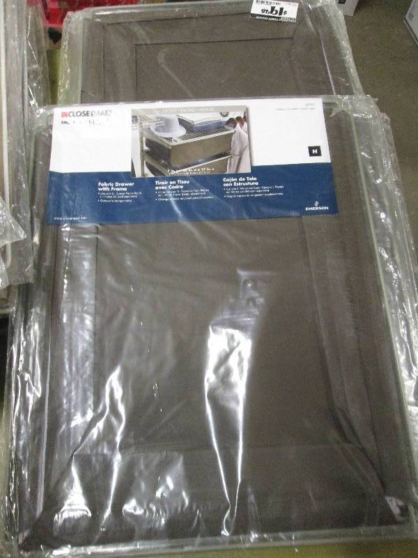 3 closetmaid fabric drawer with fra...