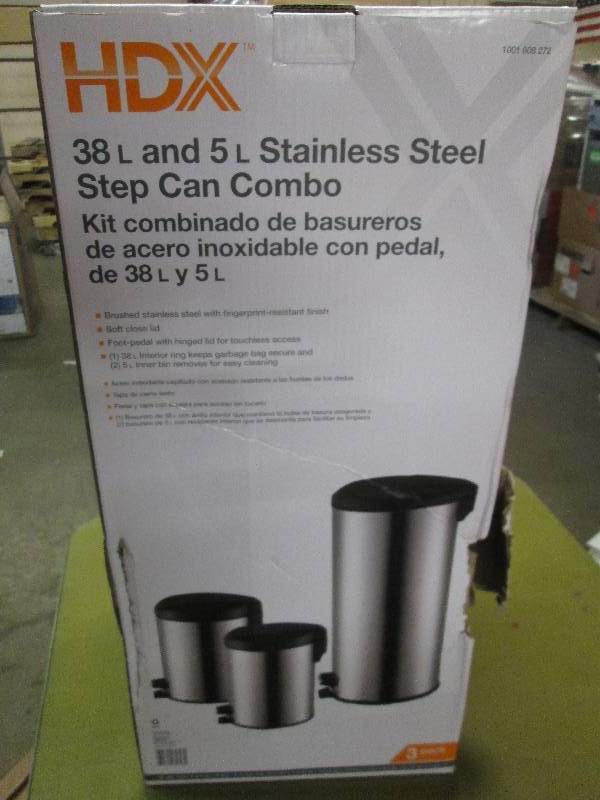 HDX 38Land 5L stainless steel step ...
