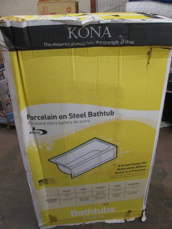 kona porcelain on steel bathtub 54...