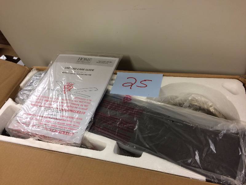 lot 25 image: Home Decorators Collection Merwry 52 Indoor Brushed Nickel Fan