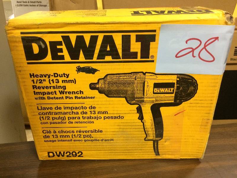lot 28 image: Dewalt DW292 12 Impact Wrench with Detent Pin