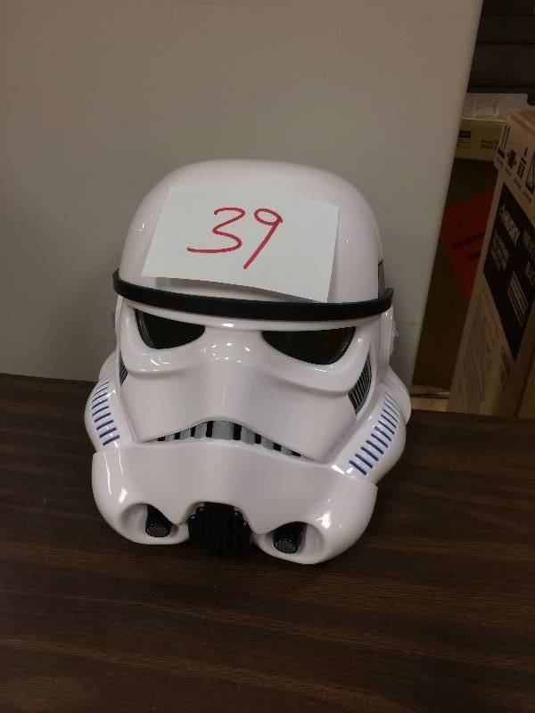 lot 39 image: Star Wars The Black Series Imperial Stormtrooper Helmet