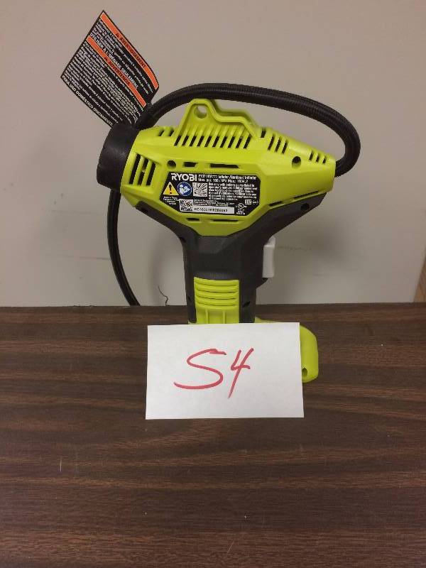 lot 54 image: Ryobi 18-Volt ONE Power Inflator (Tool-Only)