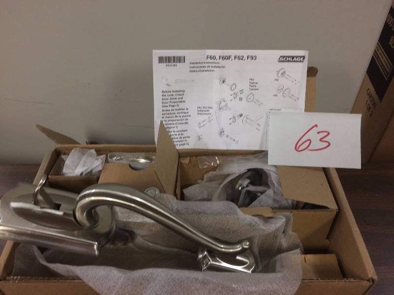 lot 63 image: Schlage  Camelot Trim Single Cylinder Handleset Lever