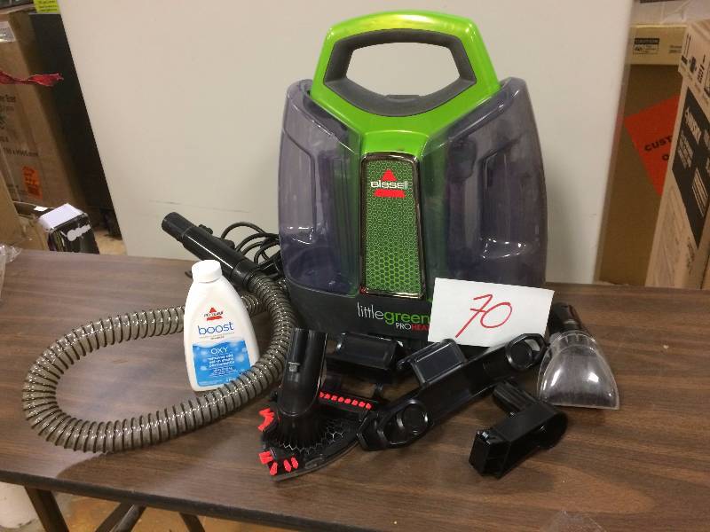 lot 70 image: Bissell Little Green Proheat carpet cleaner used