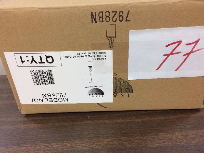 lot 77 image: Trans Globe Lighting 7928 BN Mini Pendant Light, Brushed Nickel never used