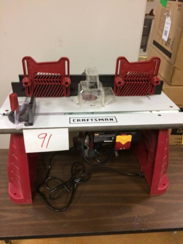 lot 91 image: Craftsman Router Table used in good condition