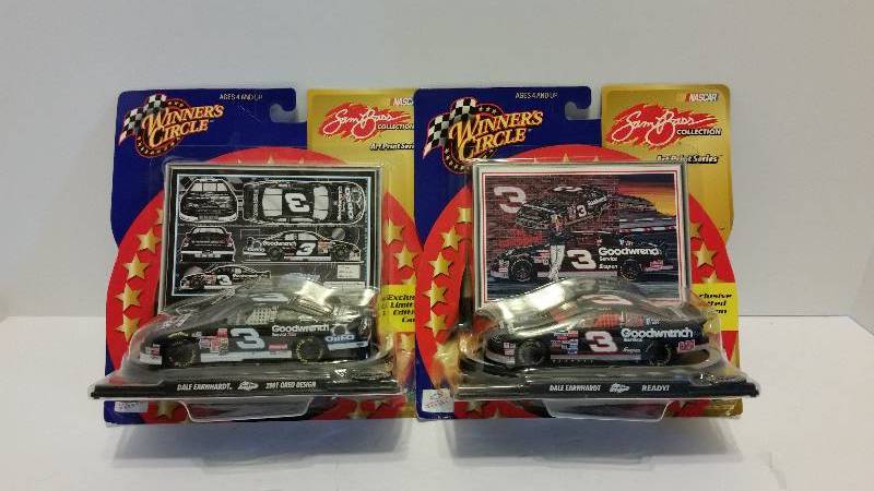 lot 159 image: Winners Circle NASCAR Sam Bass Art Print Series Collectable #3 Dale Earnhardt Oreo and GM Goodwrench Plus Chevrolet