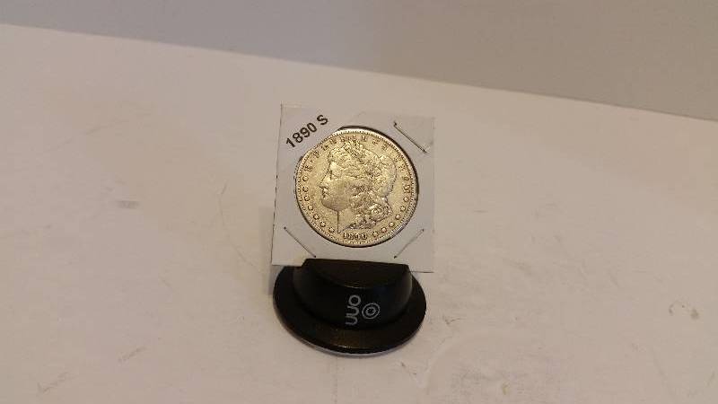 lot 187 image: 1890 S (San Francisco Mint) Morgan Silver Dollar