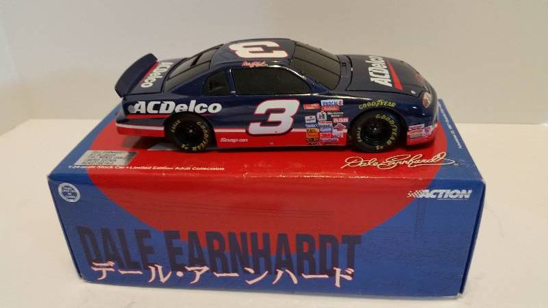 lot 189 image: Action Racing Collectibles 124th Scale #3 Dale Earnhardt AC Delco 1987 Chevrolet Monte Carlo