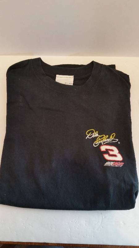 lot 215 image: 2 XL Dale Earnhardt T-Shirt (New, Never Worn) You Have the Right to Remain Intimidated on Back - See Pictures