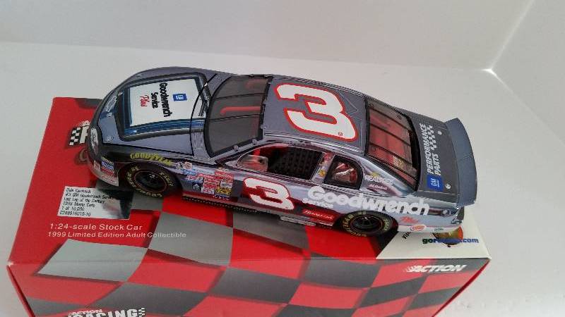 lot 227 image: Action Racing Collectibles 124th Scale #3 Dale Earnhardt Last Lap of the Century 1999 Chevrolet Monte Carlo