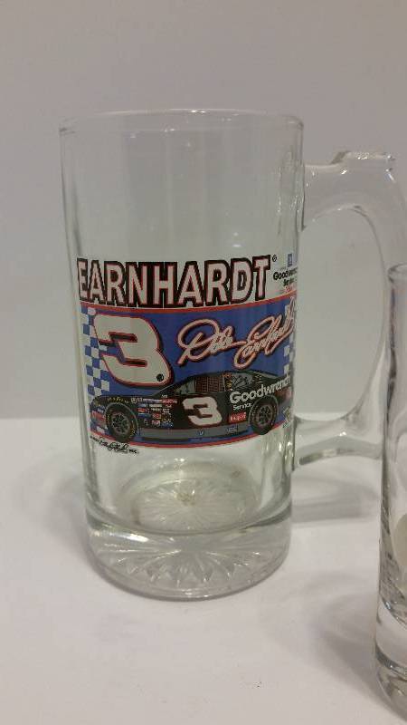 lot 228 image: Set of (3) #3 Dale Earnhardt 20oz Mugs and Shotglasses to Toast a Legend on Race Day