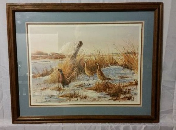 lot 143 image: James Killen Pheasant Run Framed Art Print Signed and Numbered 291580 - See Pictures