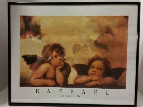 lot 247 image: Cherubini by Raffael Print Framed Art Print