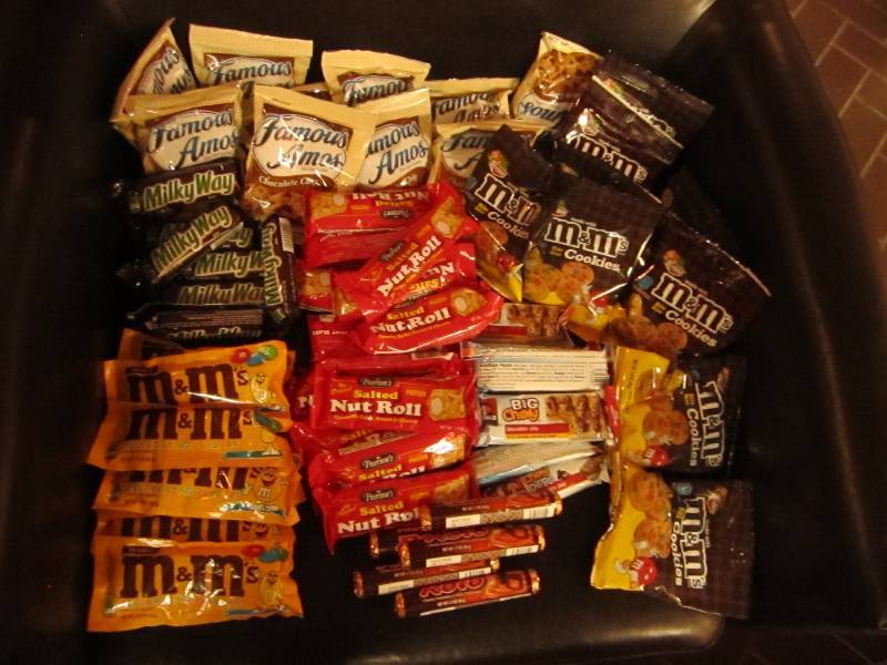 Lot of candy and cookies...