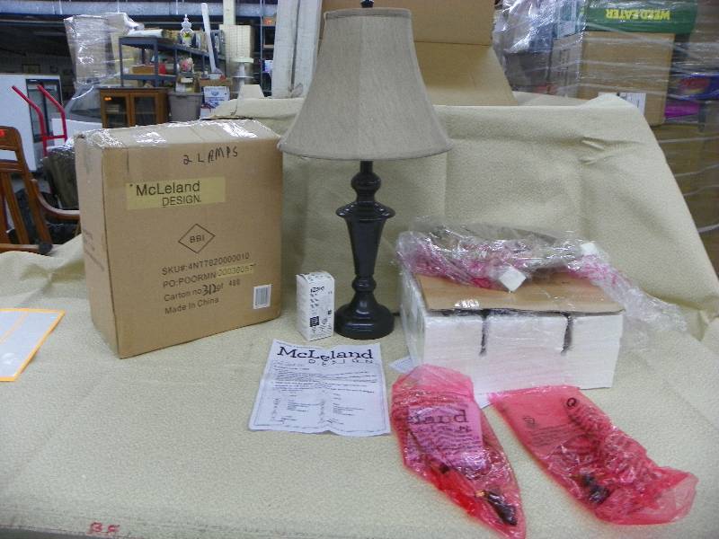 McLeland design Braden, 2 PAIR Lamp set