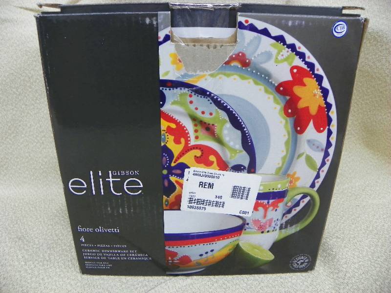 Gibson Elite 4 pc Dinnerware set