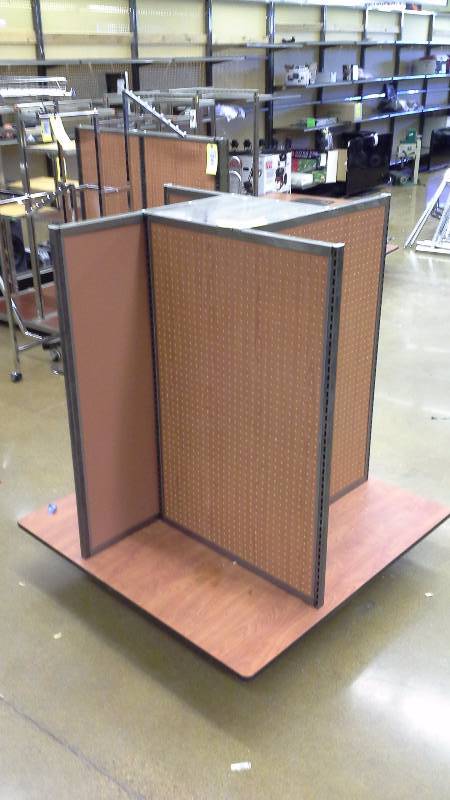 Retail Store Fixture - 4-Way Cherry Wood