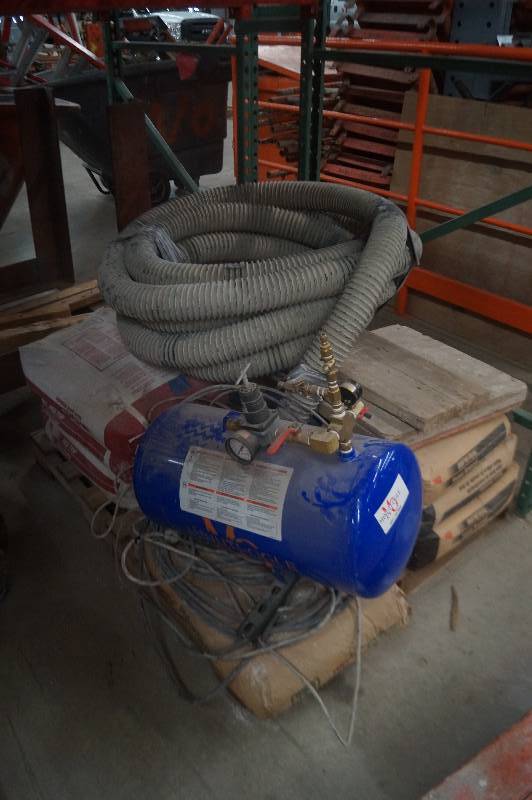 Air Tank & Pallet of Plaster