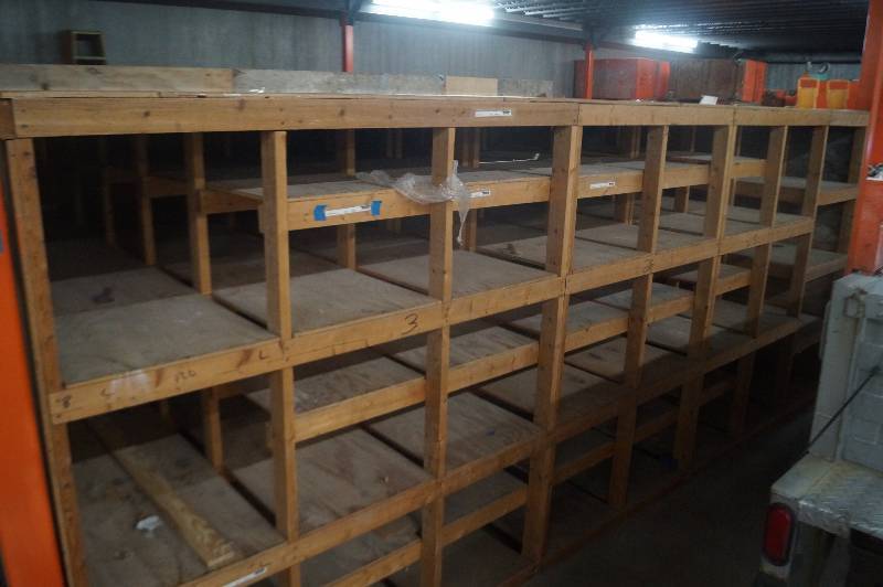 Large Wood Shelving Unit