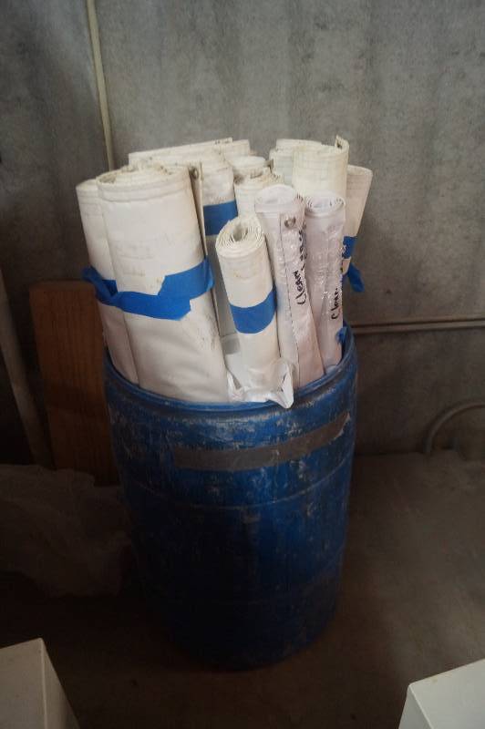 lot 21 image: Barrel of Tarps