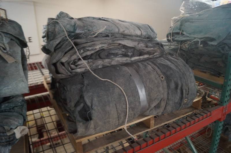 lot 192 image: Pallet of Overspray Tarps